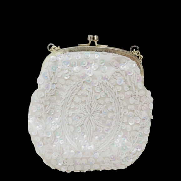 Vintage Sequined and Beaded Bag - Picture 2 of 10